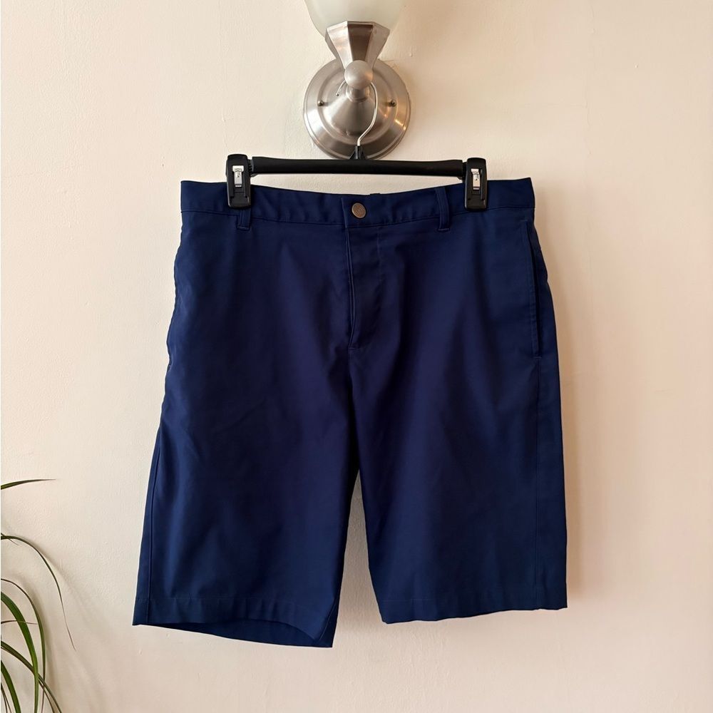 Puma Men's Deep Blue Flat Front Shorts